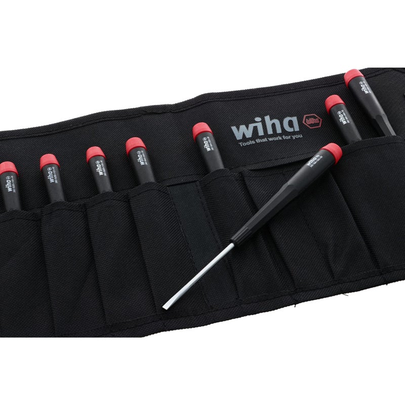 Wiha 26098 Precision Slotted Screwdriver Set in Canvas Pouch, 8 Piece Set - Image 3